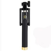 셀카봉삼각대 mini 확장형 핸드헬드 유선 스틱 휴대용 모노 포드 for phone iphone 6s plus samsung xiaomi huawei android 스마트폰, 금