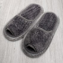 엘키 극세사 재그 청소실내화 블루그레이, 1개