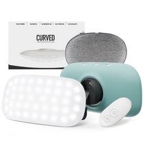 몬스터라이트 커브드 무선리모컨 LED 캠핑랜턴 MCR250 감성랜턴 세트, 커브드랜턴+구즈넥+실리콘케이스 피스타치오 세트