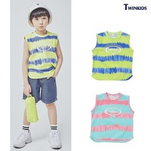 픽스키즈 트윈키즈 TAMT2T19 물나염 민소매 티셔츠 2컬러 택1 뉴코아괴정점