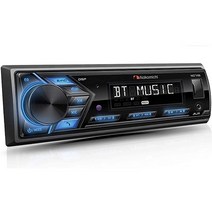 Nakamichi NQ711B 블루투스 자동차 디지털 미디어 MP3 플레이어 스테레오 수신기 내장 핸즈프리 통화 음악 스트리밍 USB AUX 입력 탈착식 전면 패널 포함