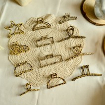 호피 메탈 꼬임 올림머리 집게핀 반머리 빅사이즈 12종