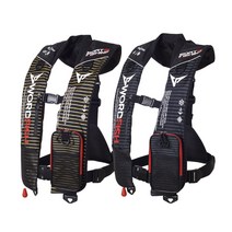 티모스포츠 스트라이프 빅 사이즈 바다 선상 갯바위 자동팽창식 구명조끼 원포켓, 그레이XL