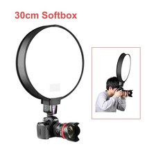 미니 라운드 사진 스튜디오 소프트 박스 조명 플래시 라이트 디퓨저 소프트 박스 30cm12quot 캐논 니콘 소니 용누오 스피드라이트