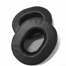 소니 MDR-1A 1ABT 1ADAC 이어패드 귀패드 가죽 커버 쿠션 헤드폰 헤드셋 교체, (블랙)이어패드 1쌍_(1A)