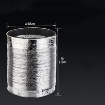 80 200mm 인공 호흡기 파이프 알루미늄 공기 환기 호스 욕실 주방 시스템 벤트 튜브 액세서리 용 유연한 배기 덕트, 18cmx1.5m