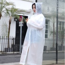 트렌치형레인코트 EVA 빅 플러스 지방 연장 레인 판초 남녀 공용 야외 승마 비옷 경량 방수 일회용