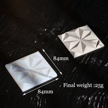 실리콘몰드 수제 석고 시멘트 금형콘크리트 실리콘 벽돌 금형 용 테라초 타일 육각 패널 미니 벽 석고, 04 square small size