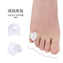 발가락 교정기 교정 검지 무지외반 엄지 평발 일본의 작은 내부 및 외부 새끼 손가락 할, 3쌍(6개), 한 사이즈