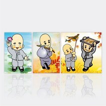 보석십자수 수재샵 동자승시리즈 20x30 / 30x30, 02.동자승2(바랑)