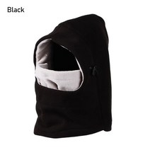 품질 어린이 겨울 양 털 목 전체 얼굴 Balaclava 모자 스키 마스크 후드 액세서리, [01] black