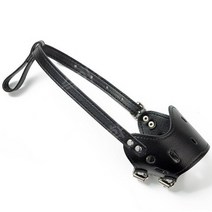 훈련용품 입마개 입질교육 반려견 강아지 조절 가능한 분리불안, XL, 검은색