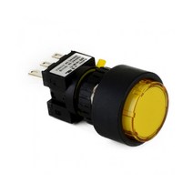2A2B 푸쉬온 자동 복귀 리턴 전원 스위치 돌출형 12V DC LED ON-(ON) 16mm KBL161M-L2C2, 블루 [KBL161M-L2CB2]