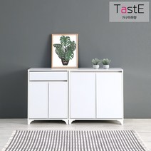 [가구의취향] 테이스트 수납장 시리즈 A타입 / 주방 거실 수납장 / 주방가구 / 서랍수납장, 02_혼합형, 그레이