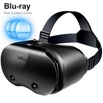 게임 가상현실 VR VRGPRO X7 3D VR 헤드셋 가상 현실 안경 헬멧 전체 화면 비주얼 와이드 앵글 스마트 폰, 03 only glasses