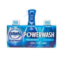 다운 플래티넘 파워워시 프레쉬 향 쉬운세척 식기세제 Dawn Platinum Power Wash 1스타터+ 리필2개 (437ml x 3개입), 1개, 437ml
