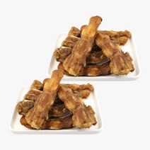 [국내산] 고단백 저지방 오리바른돼지꼬리 관절관리 면역력에 도움되는 강아지수제간식, 2개