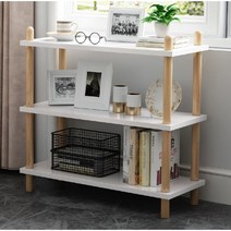 원목 소형 책장 가정용 선반 공간 절약 심플 디자인, F