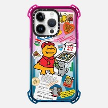 케이스티파이 아이폰 14 Pro 바운스 케이스 Cutest Pizza Boy Peri 퍼플, Cotton Candy