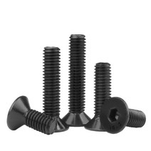 M5 블랙 10개 육각 홀 붙이 접시 머리 나사 DIN7991 탄소강 육각 소켓 볼트, M5 (10pcs), 30mm