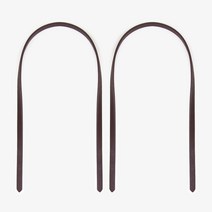 니뜨 슬림스트랩 (2개/1쌍) /뜨개실무료도안 스트랩 가죽스트랩 가죽끈 가방끈 가죽핸들, 브라운