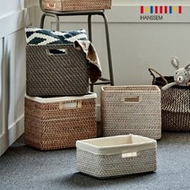 [한샘몰PICK] 라탄 바스켓_대(라이너 포함), 내츄럴