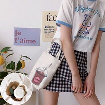 강아지산책용 귀여운 크러스에코백 크리스마스선물 캔버스가방 원마일웨어 미니쇼핑백