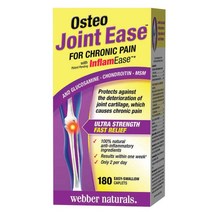 웨버네추럴스 오스테오 조인트이즈 Osteo Joint Ease 관절 통증 영양제 180정-1병(관절통 굿바이~>쉽게 삼킬 수 있는 캡슐>캐나다 내수용), 466g, 1병