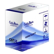 케이블메이트 CAT.5E 랜케이블 1롤/박스형/UTP 100M 회색, 상세내용표시, 상세페이지 참조