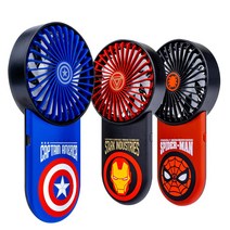 MARVEL MINI FAN 마블 미니팬 선풍기 휴대용 핸디형 손 3단계 바람 세기, 아이언맨
