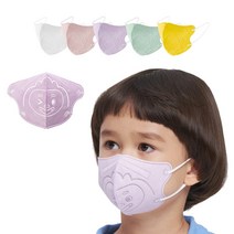 웰커버 아이봄 10매입 어린이마스크 KF94 KF80 5컬러 소형 초소형 새부리형 국산자재 국내생산 50매이상무료배송, 키즈 도깨비 옐로우(10매입)(공산품)
