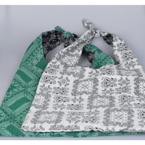 양면 페이즐리 매듭 숄더백 에코백