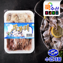 쿡수산 국내산 손질 쭈꾸미(500 g) 싱싱한 냉동 활 쭈꾸미 수협신선제품
