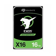 (리퍼) 씨게이트 16TB HDD Exos X16 7200RPM 512e/4Kn SATA 6Gb/s 256MB 캐시 3.5인치 엔터프라이즈 하드 드라이브(ST16000)NM001G