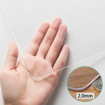 DsdMat 방수 투명 테이블매트 방열 소프트 글라스 유리대용 PVC 매트, 70×150cm, 두께2mm