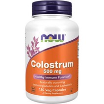 나우푸드 초유 락토페린 콜로스트룸 500 mg 120 Veg 캡슐, 1개