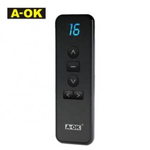 스마트 IoT 전동커튼 자동커튼 A-OK RF433 리모컨 AC123-01 용 커튼 모터/A-OK 관형 롤링 모터, 04 Black-16_01 without battery