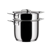 알레시 Alessi 파스타 세트 18/10 스테인리스 스틸 거울 광택 4.7L(5쿼트) 255.1g(9온스)