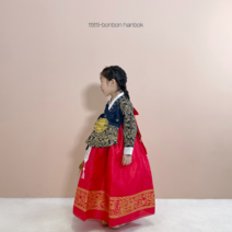 전통한복 왕실당의 지온 레드 백일-15호