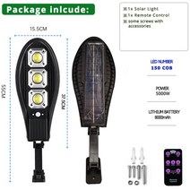 10000w 태양 led 빛 강력한 태양 태양광 야외 벽 램프, 150개, 1 세트