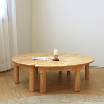 국산.유치원좌식책상 어린이집 좌탁 테이블, 반달:23cm