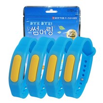 일양약품 썸머링 블루x3개 버그 손목 천연향 밴드 캠핑 야외 팔찌 퇴치 제 기피제, citronella, 3팩