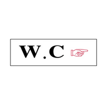 세모네모 3132 WC 190x60 표지판