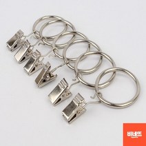 욕조위샤워부스 욕실커텐고리링 욕조가림막 욕실봉 6P 샤워링 화장실칸막이 ㄱ자커튼봉, 대 6P