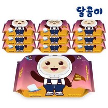 달곰이 저자극 아기물티슈 유니버스 10팩 72매 캡형, 달곰이 아기물티슈 유니버스 10, 1개, 72개
