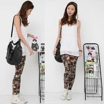 네온사인 컬러 물방울 레깅스 JE-2364