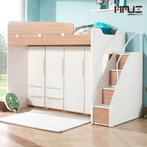보루네오하우스 스타 벙커침대 수납계단형 H세트 ys016 이층침대, 오크