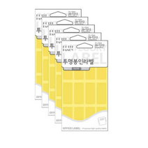 쁘띠팬시 투명봉인라벨 견출지 20-T213, 투명, 10개