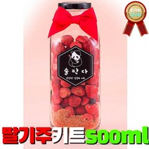 간편한 담금주 딸기베리 500ml 만들기 키트 건강하고 맛있는 주류 습관 홈파티 선물용, 상세페이지 참조