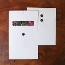 단추 봉투 (대) 5장, 화이트^A4
